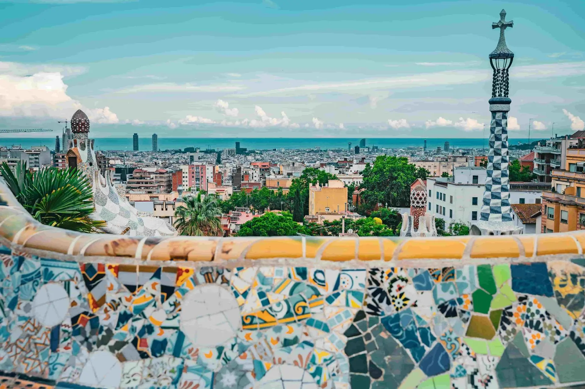 Barcelona cityscape with iconic architecture and neighbourhoods popular with expats